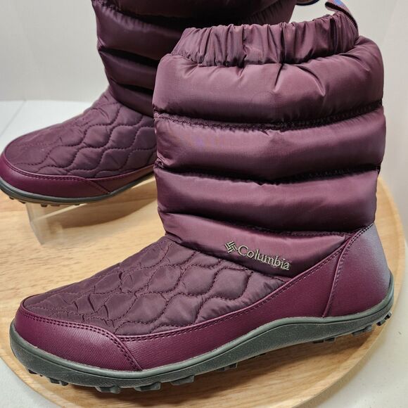 Columbia Omni-Heat Waterproof Winter Boots – Women’s 11 | Burgundy | Slip-On - Picture 1 of 8